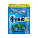 Orbit Sugar-Free Chewing Gum, Spearmint/Peppermint/Wintermint, 200 Pieces/Pack