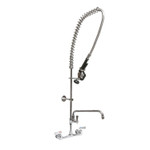 BK Resources WorkForce Prerinse Add-A-Faucet, 4.62" Height/12" Reach, Chrome