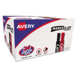 Avery MARKS A LOT Regular Desk-Style Permanent Marker Value Pack, Broad Chisel Tip, Assorted Colors, 24/Pack (98187) View Product Image