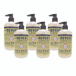 Mrs. Meyer's Clean Day Liquid Hand Soap, Lemon Scent, 12.5 oz, 6/Carton