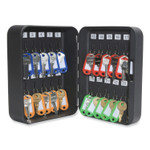 Honeywell 24-Slot Key Box, 6.3 x 2.9 x 7.8, Steel, Black Honeywell 24-Slot Key Box, 6.3 x 2.9 x 7.8, Steel, Black