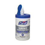 AbilityOne 7930016997555, SKILCRAFT Purell Professional Surface Disinfecting Wipes,1-Ply, 7x8, Fresh Citrus, WH, 110/Can,6 Canisters/CT