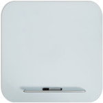 U Brands Magnetic White Glass Dry-Erase Board, 36" X 36" (UBR4848U0001)