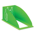 Safco Mixx Recycling Center Lid, Topper Style, 9.87w x 19.87d x 0.62h, Green