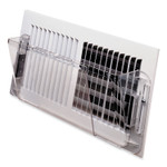 deflecto Adjustable Sidewall Register Air Deflector, 10 x 3 x 5.5, Clear