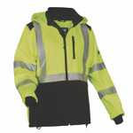 ergodyne GloWear 8353 Class 3 Hi-Vis Softshell Water-Resistant Jacket, 5X-Large, Lime