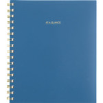 AT-A-GLANCE Harmony Weekly/Monthly Poly Planner, 8.88 x 7.69, Blue/Gold Cover, 13-Month (Jan to Jan): 2025 to 2026