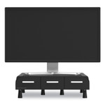 Mind Reader Perch Monitor Stand and Desk Organizer, 13.46" x 12.87" x 2.72", Black/Silver Mind Reader Perch Monitor Stand and Desk Organizer, 13.46" x 12.87" x 2.72", Black/Silver