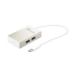 j5create USB-C Hub, 4 Ports, Silver j5create USB-C Hub, 4 Ports, Silver