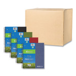 Roaring Spring Earthtones BioBased Paper Notebook, 3-Subject, College Rule, Randomly Assorted Cover Colors, (120) 11 x 9 Sheets, 24/Carton Roaring Spring Earthtones BioBased Paper Notebook, 3-Subject, College Rule, Randomly Assorted Cover Colors, (120) 11 x 9 Sheets, 24/Carton