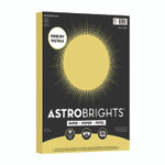 Astrobrights Color Paper - "Punchy Pastels" Assortment, 24 lb Bond Weight, 8.5 x 11, Lively Lemon, 200/Pack