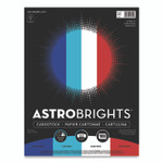 Astrobrights Color Cardstock - "Patriotic" Assortment, 65 lb Cover Weight, 8.5 x 11, Assorted Patriotic Colors, 100/Pack