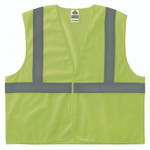 ergodyne GloWear 8205HL-ECO Class 2 Recycled Hi-Vis Vest, Mesh, Polyester, 4X-Large/5X-Large, Lime