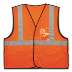 ergodyne GloWear 8216BA Class 2 Breakaway Mesh ID Holder Vest, Polyester, 4X-Large/5X-Large, Orange