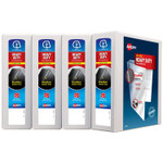 Avery Heavy-Duty View Binder with DuraHinge and Locking One Touch EZD Rings, 3 Rings, 3" Capacity, 11 x 8.5, White, 4/Carton