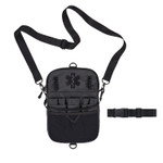 ergodyne Arsenal 5717 Convertible Nurse Belt Bag, 10 Compartments, 7 x 10, Nylon, Black