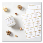 Avery Labels with Metallic Gold Borders, 2" x 4" , 100 (6541) - 2" Width x 4" Length - (AVE6541)