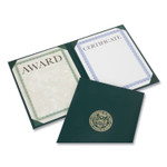 AbilityOne 7510017146627, SKILCRAFT Awards Certificate Padded Cover Binder, Army Seal, 9.12 x 11.62, Green/Gold