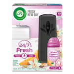 Air Wick Freshmatic Ultra Automatic Starter Kit, Automatic Sprayer/5.89 oz White Flowers and Melon Summer Delights/AA Battery/4/Carton