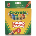 Crayola Jumbo Crayons, Assorted Colors, 8/Box