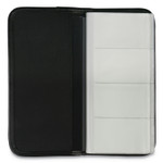 Universal Business Card Holder, Holds 160 3.5 x 2 Cards, 4.75 x 10.13, Vinyl, Black (UNV26850) View Product Image