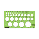 Staedtler Templates, 39 Circles, 4 x 7.25, Green (STD977101EA) View Product Image