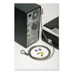 AbilityOne 5340015987495, Desktop and Peripherals Locking Kit, 6 ft Steel Cable (NSN5987495) View Product Image