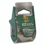 Duck EZ Start Premium Packaging Tape with Dispenser, 3" Core, 1.88" x 22.2 yds, Clear, 6/Pack