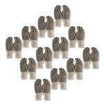 PIP PVC-Dotted Cotton/Polyester Work Gloves, Small, Gray/Black, 12 Pairs