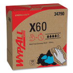 WypAll General Clean X60 Cloths, POP-UP Box, 8.34 x 16.8, White, 118/Box