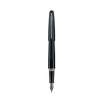 Pilot MR Metropolitan Collection Fountain Pen, Medium 1 mm, Black Ink, Black Barrel
