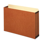 Pendaflex File Cabinet Pockets, 3.5" Expansion, Legal Size, Redrope, 10/Box