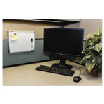 AbilityOne 7110016222132, SKILCRAFT Cubicle Magnetic Dry Erase Board, 14" x 11", White Surface, Satin Aluminum Frame
