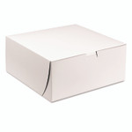 SCT White One-Piece Non-Window Bakery Boxes, 9 x 9 x 4, White, Paper, 200/Carton