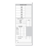 Pyramid Technologies Time Clock Cards for Pyramid Technologies 1000/2000, Two Sides, 3.5 x 9, 100/Pack