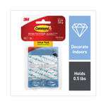 Command Clear Hooks and Strips, Mini, Plastic, 0.5 lb Capacity, 18 Hooks and 24 Strips/Pack Product Image 
