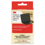 3M Notebook Screen Cleaning Wet Wipes, Cloth, 1-Ply, 7 x 4, Unscented, White, 24/Pack (MMMCL630) View Product Image