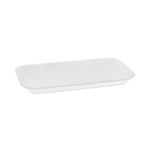 Pactiv Evergreen Supermarket Tray, #17, 8.3 x 4.8 x 0.65, White, Foam, 1,000/Carton (PCT0TF117S00000) View Product Image