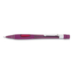 Pentel Quicker Clicker Mechanical Pencil, 0.9 mm, HB (#2), Black Lead, Transparent Burgundy Barrel View Product Image