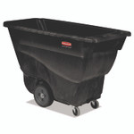 Rubbermaid Commercial 0.5 cu yd Structural Foam Tilt Truck, Utility Duty, 450 lb Capacity, Black