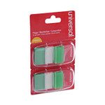 Universal Page Flags, Green, 50 Flags/Dispenser, 2 Dispensers/Pack (UNV99003) View Product Image