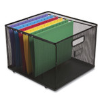 TRU RED Wire Mesh File Organizer, Letter Size, 13.98" Long, Black