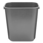 Rubbermaid Commercial Deskside Plastic Wastebasket, 3.5 gal, Plastic, Black (RCP295500BK) View Product Image
