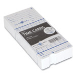Pyramid Technologies Time Clock Cards for Pyramid Technologies 2000/6000, Two Sides, 3.38 x 7.44, 100/Pack