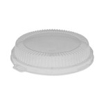 Pactiv Evergreen ClearView Dome-Style Lid with Tabs, Fluted, 8.88 x 8.88 x 0.75, Clear, Plastic, 504/Carton (PCTYCI800120000) View Product Image