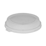 Pactiv Evergreen ClearView Dome-Style Lid with Tabs, Fluted, 8.88 x 8.88 x 0.75, Clear, Plastic, 504/Carton