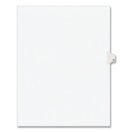 Avery Preprinted Legal Exhibit Side Tab Index Dividers, Avery Style, 10-Tab, 11, 11 x 8.5, White, 25/Pack (AVE11921) View Product Image