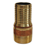 Dixon Valve King Combination Nipples, 2 In X 2 In (Npt) Male, Brass