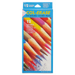 Prismacolor Col-Erase Pencil with Eraser, 0.7 mm, 2B, Assorted Lead and Barrel Colors, Dozen (SAN20516) Product Image 