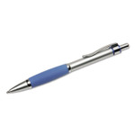 AbilityOne 7520014457230, SKILCRAFT Precision 305 Ballpoint Pen, Retractable, Medium 1 mm, Blue Ink, Silver Barrel, Dozen